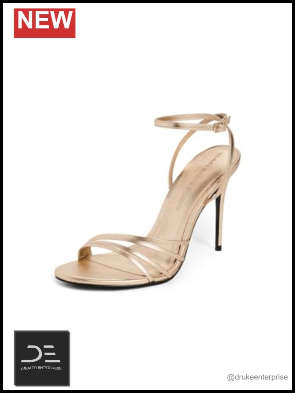 Ella 100 Stiletto Heels Multi-Strap Wrap Sandals 100mm